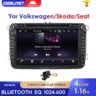 Автомагнитола 2DIN Android 10, стерео плеер для Volkswagen VW Passat B6 Golf Tiguan Caddy Polo Beetle Jetta навигация GPS, DVD WIFI SWC IPS