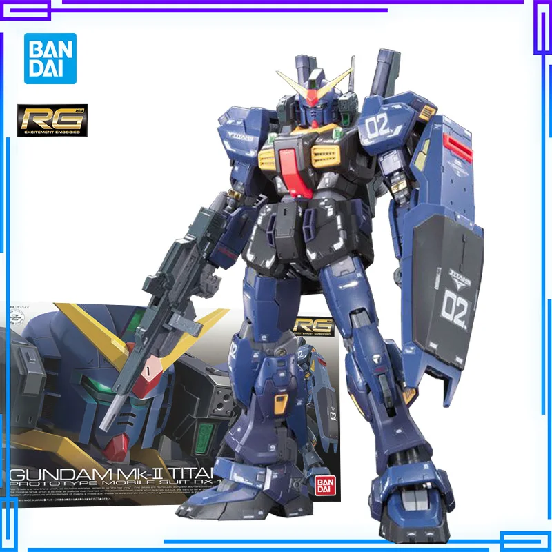 

Mobile Suit Zeta MK2 Titans Gundam Model Kits 61597 Bandai Original 1/144 RG 07 RX178 Gunpla Models MkII Anime Figures Gifts