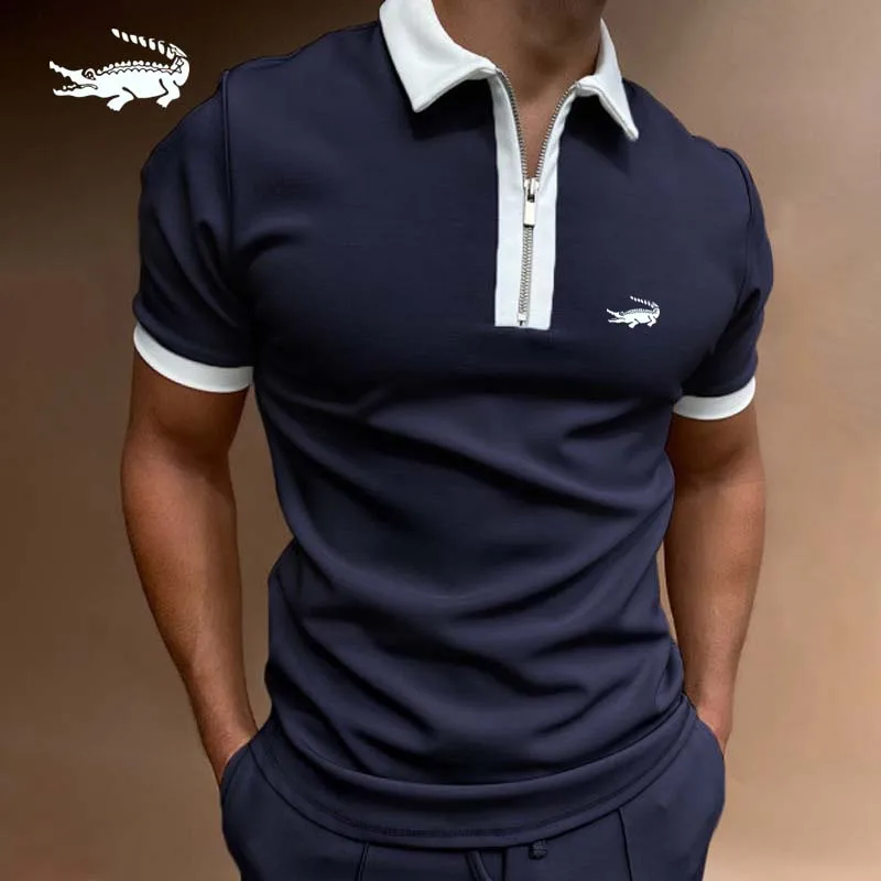 

Cartier Crocodile Summer Stripe Men's Polo Shirt Men Solid Polo Shirts Brand Men Short-Sleeved Shirt Summer Shirt Man Clothing