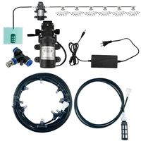 garden watering system electric sprayer atomizer misting system for gazebo patio garden with micro pump 6 18 meters