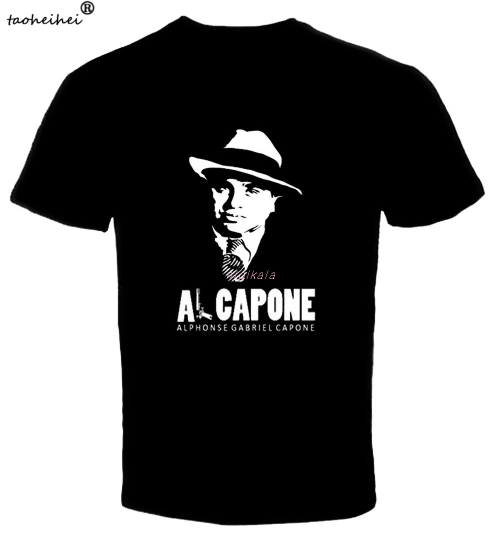 

Летняя одежда, мужская одежда, футболки с принтом, Мужская футболка с коротким рукавом, футболка Al Capone Beer, мужские футболки, новая футболка
