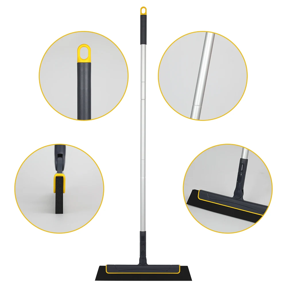 Eyliden 38 Inch Adjustable EVA Squeegee  Broom Professional Water Sweeper for Bathroom,Glass,Window,Floor Wiper Squeegee images - 6