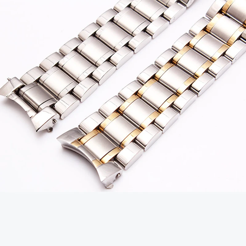 New Men And Women Watch Band Strap Solid Interface Stainless Steel Bracelet For Longines L2 L4 19mm 20mm 21mm Watchband