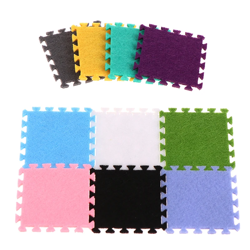 

6Pcs 1:12 Dollhouse Miniature Rug Carpet Multicolor Mat Carpet House Living Room Furniture Living Scene Decor Toy