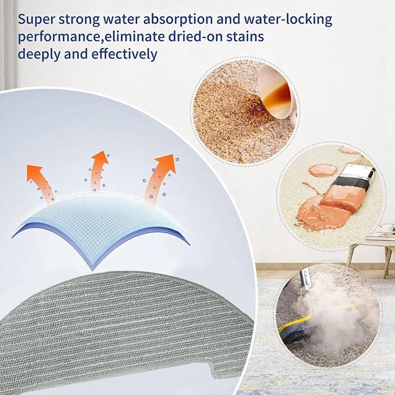 12 шт. тряпочка для швабры серая микрофибра Vactidy Nimble T7 T8 робот-пылесос моющийся