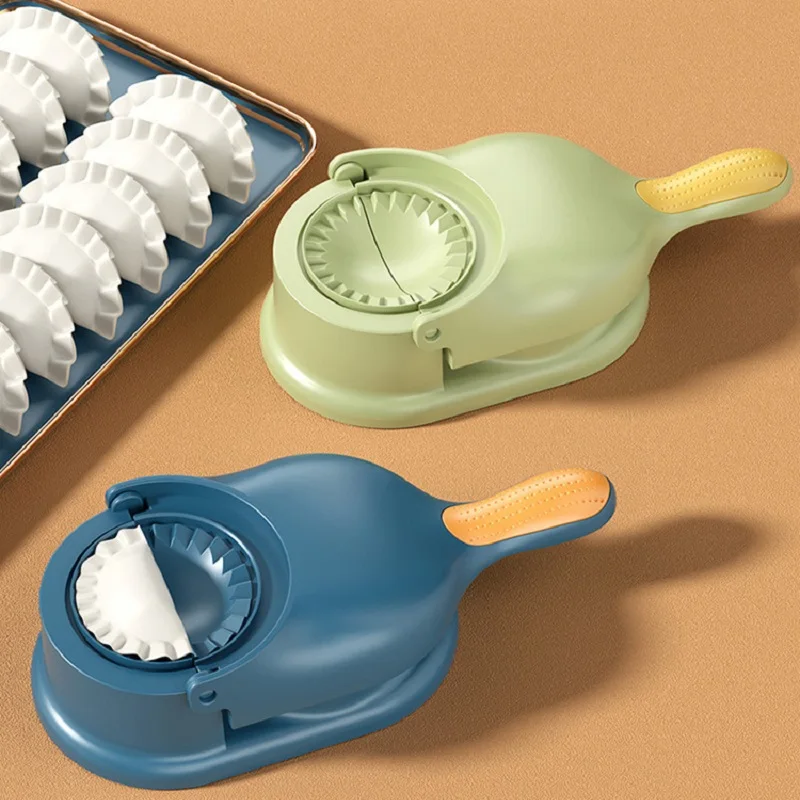 

2 In 1 Dumpling Skin Press Manual Dumpling Maker Machine DIY Dough Pressing Tool Set Dumplings Mold Kitchen Baking Tools