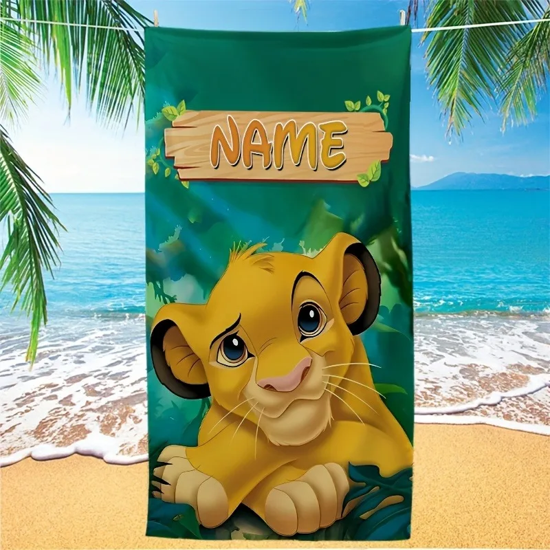

Персонализированное пляжное полотенце The Lion King Simba MINISO
