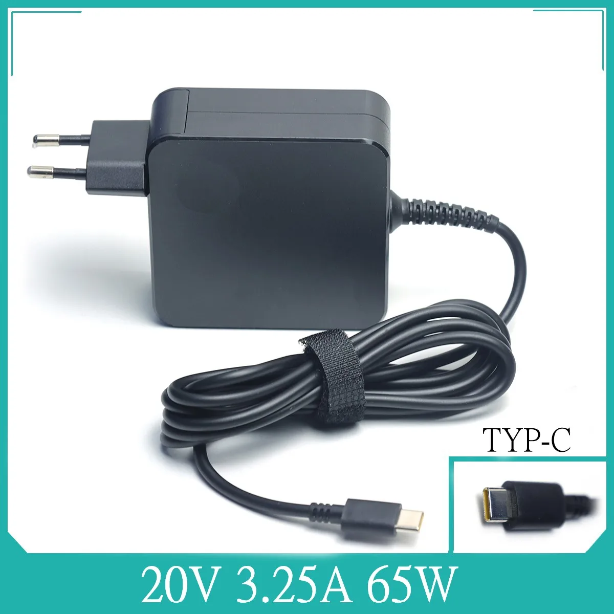 

For Thinkpad Lenovo E480 E485 Charger Type-C USB-C Power Adapter 20V 3.25A 65W TYP-C