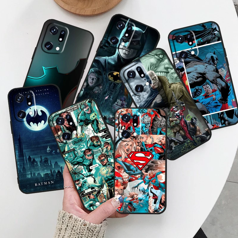 

Batman Cool Hero Anime For OPPO Find X5 X3 X2 Neo Reno 7 6 5 Lite Pro 4Z 4G 5G Silicone Soft TPU Black Phone Case Cover Fundas