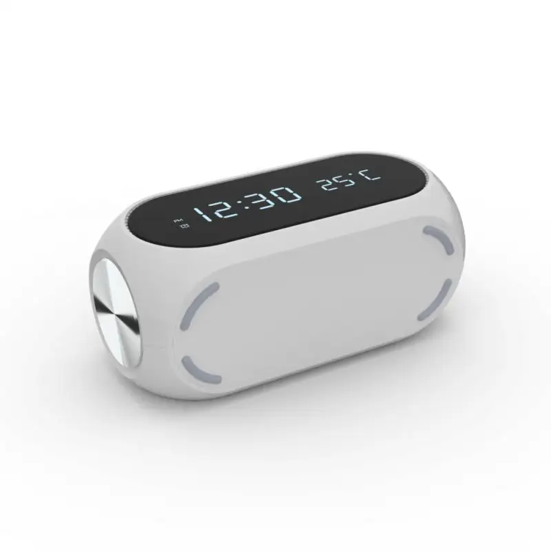 

LED Electric Alarm Clock With Wireless Charger Desktop Digital Despertador Thermometer Clock HD Mirror Clock Watch Table Decor