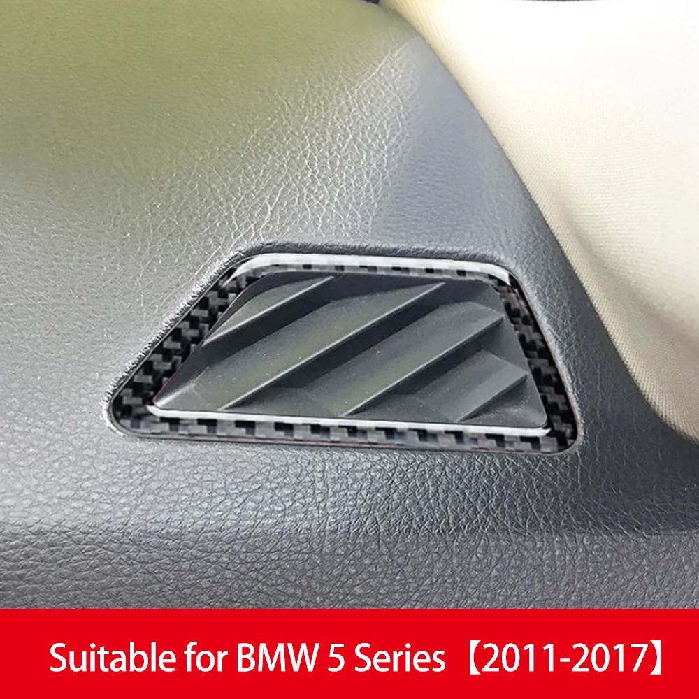 

Car Dashboard Air Conditioner Outlet Vent Decor Frame Cover For BMW F10 5 Series 2011-2017 Auto Interior Carbon Fiber sticker