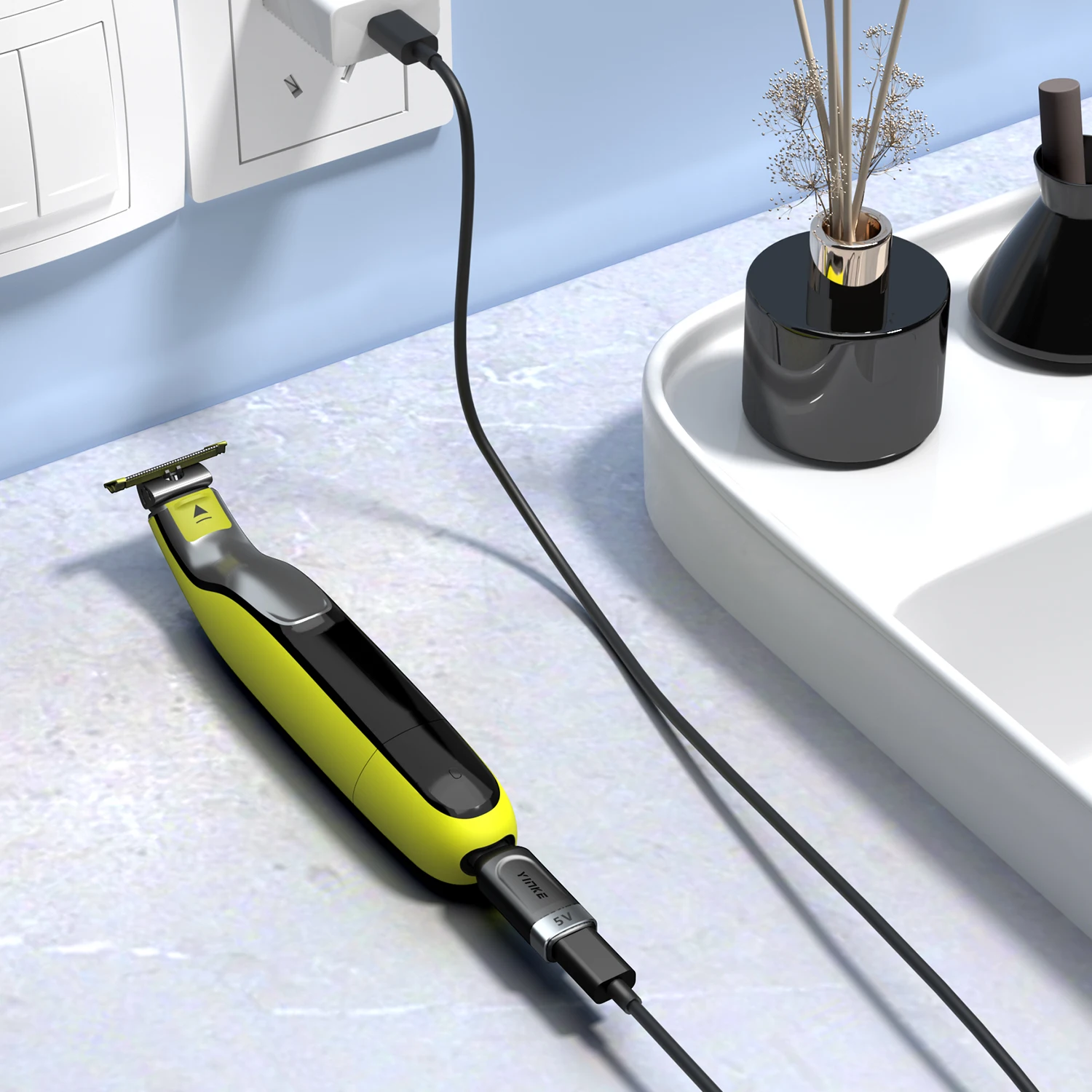 Yinke 5V Type-C адаптер для бритвы зарядный преобразователь Philips Norelco OneBlade QP2724 QP2834 QP4530