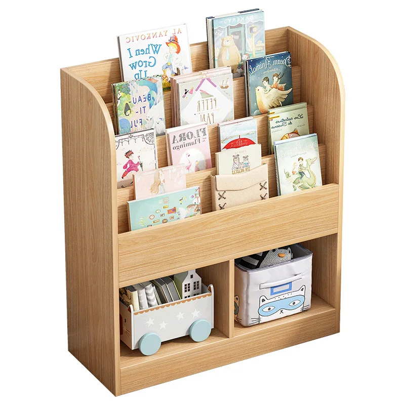 

2023 Year AOLIVIYA Bookshelf Picture Book Rack Floor-to-ceiling Small Household Storage Rack Simple Children's Bookcase Magazine