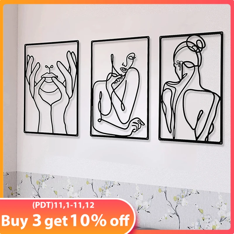 

Скандинавский домашний искусство, абстрактные скульптуры, металлическая настенная подвесная декорация, декор для стен, Рождественский под...