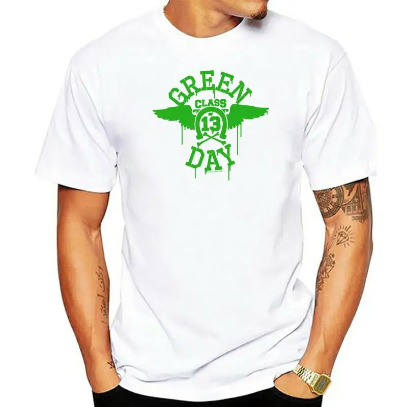 

Green Day Neon MenS T-Shirt Mens Fashion MenS Black T-Shirt Size S-Xxl Free Style Tee Shirt