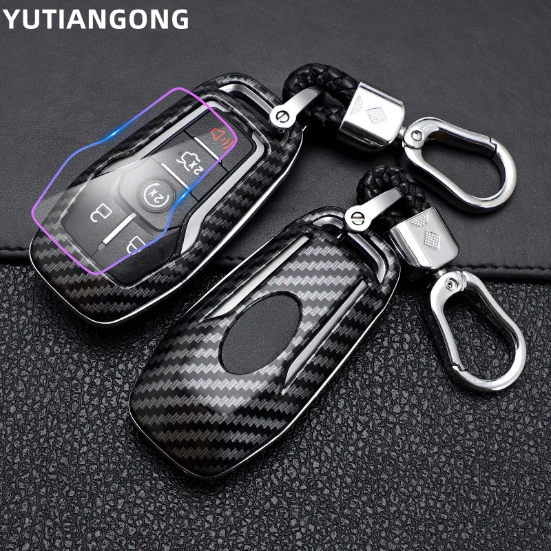 

ABS Car Key Fob Case Cover 4 5 Button Smart for Ford Taurus Mustang F-150 F-450 Explorer Fusion Edge Lincoln MKC MKZ MKX