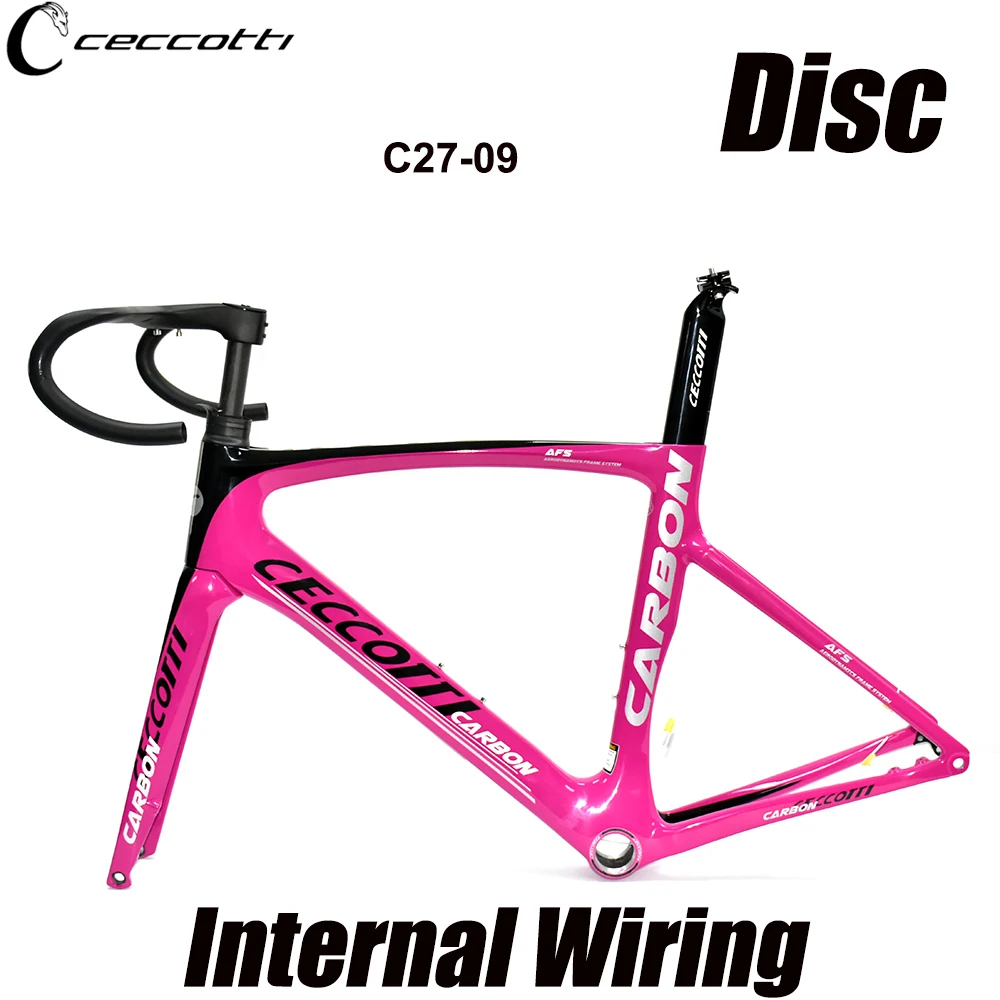 Рама шоссейного велосипеда с полным внутренним тросом и дисковым тормозом T1000