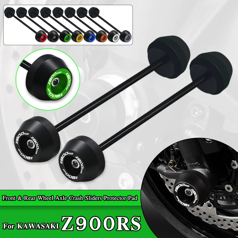 

NEW 2021 For Kawasaki Z900RS Z 900RS z900rs 2018-2022 Motorcycle CNC Front Rear Axle Fork Wheel Protector Crash Sliders Cap Kit