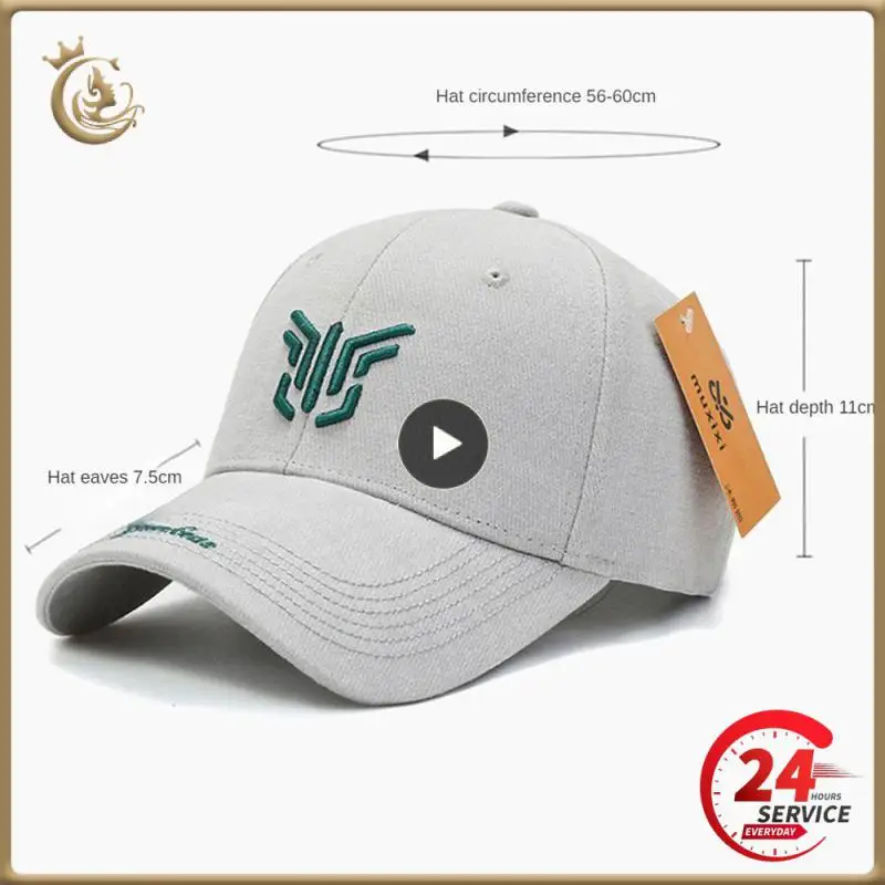 

1~10PCS Solid Color Sun Hat Round Top Hip Hop Sports Baseball Cap Embroidered Breathable Windproof Sunshade Casual Baseball Caps