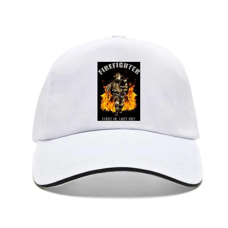 

Bill Hat FIREFIGHTER Baseball Cap FIRST IN LAST OUT 100% COTTON Summer Bill Hats