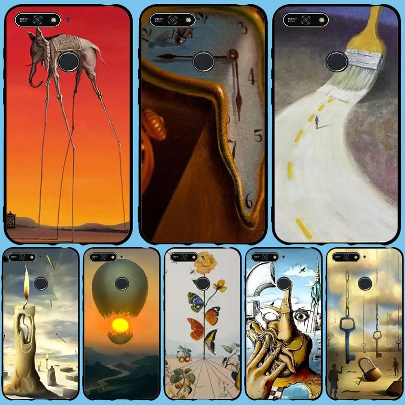 

Salvador Dali Art Painting Phone Case For Huawei Nova 2 I Plus 3 I E 4 E 5 I Pro 6 SE 6 5G Cove Fundas Case