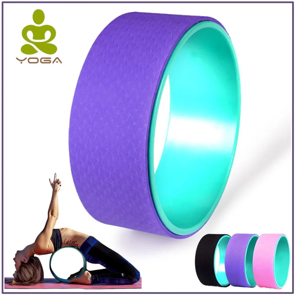 

TPE Yoga Circles Pilates Professional Waist Shape Bodybuilding ABS Gym Workout Yoga Wheel Back Training Tool For Fitness