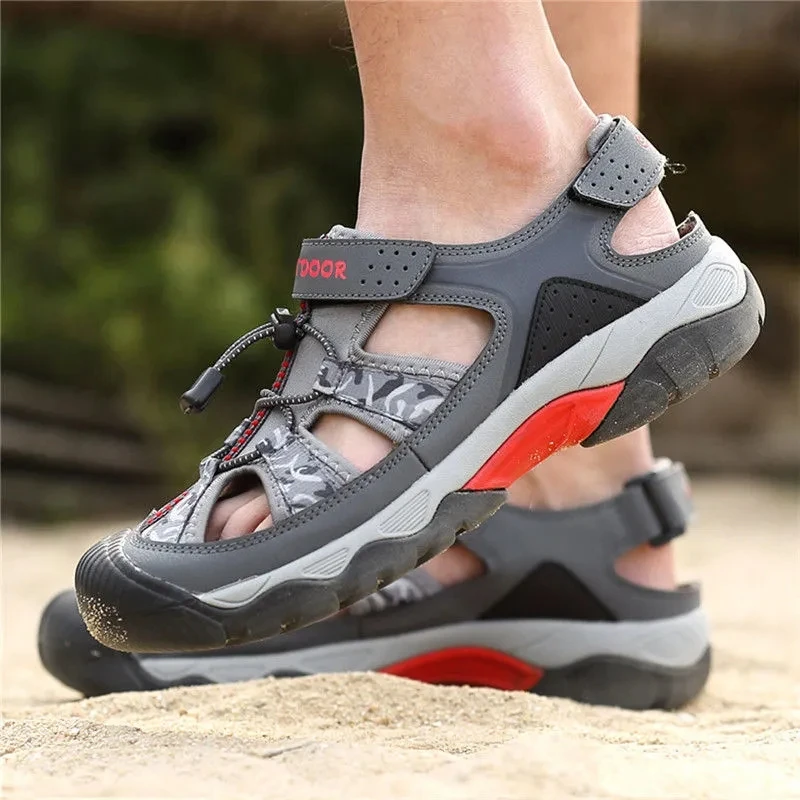 

Summer New Outdoor Beach Sandals Men'S Sandals Baotou Camel Sandals Non-Slip Waterproof Breathable Casual Sports Sandals