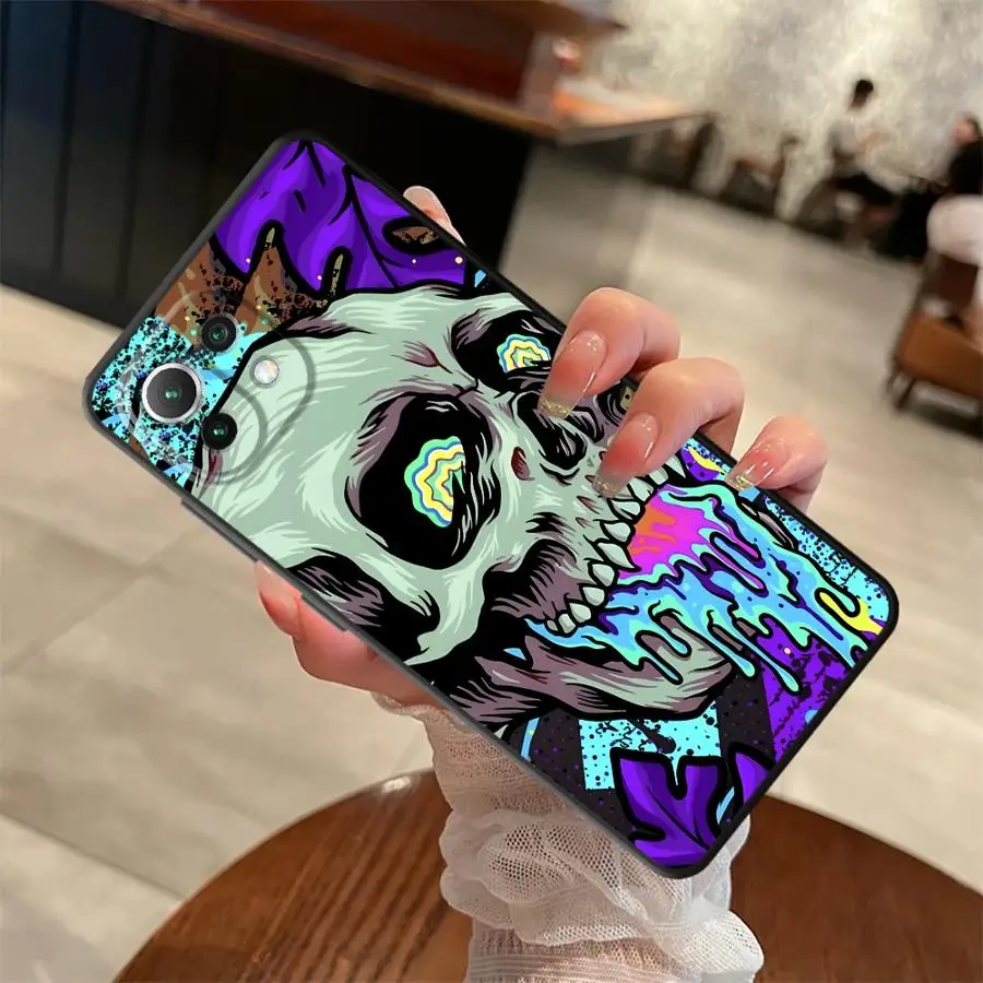 Фото Чехол для телефона Gluo Skull для Xiaomi Mi 17 Pro Max 10T 17T 14 12 11T 13 Lite 11 15T 12X 12T №3