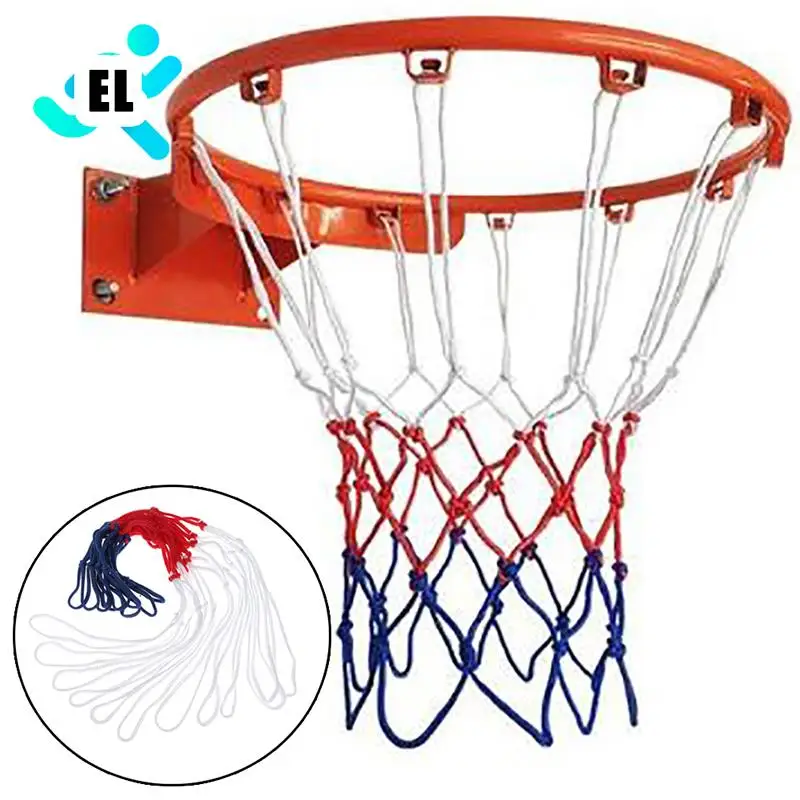 

High Quality 1pcs Durable Standard size Nylon Thread Sports Basketball Hoop Mesh Net Backboard Rim Ball Pum
