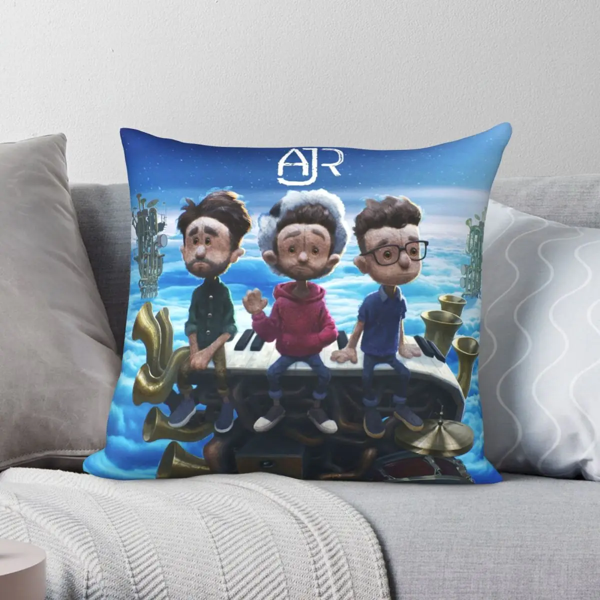 

Neotheater Ajr 2021 Siangjumat Square Pillowcase Polyester Linen Velvet Pattern Zip Decor Pillow Case Car Cushion Cover 45x45