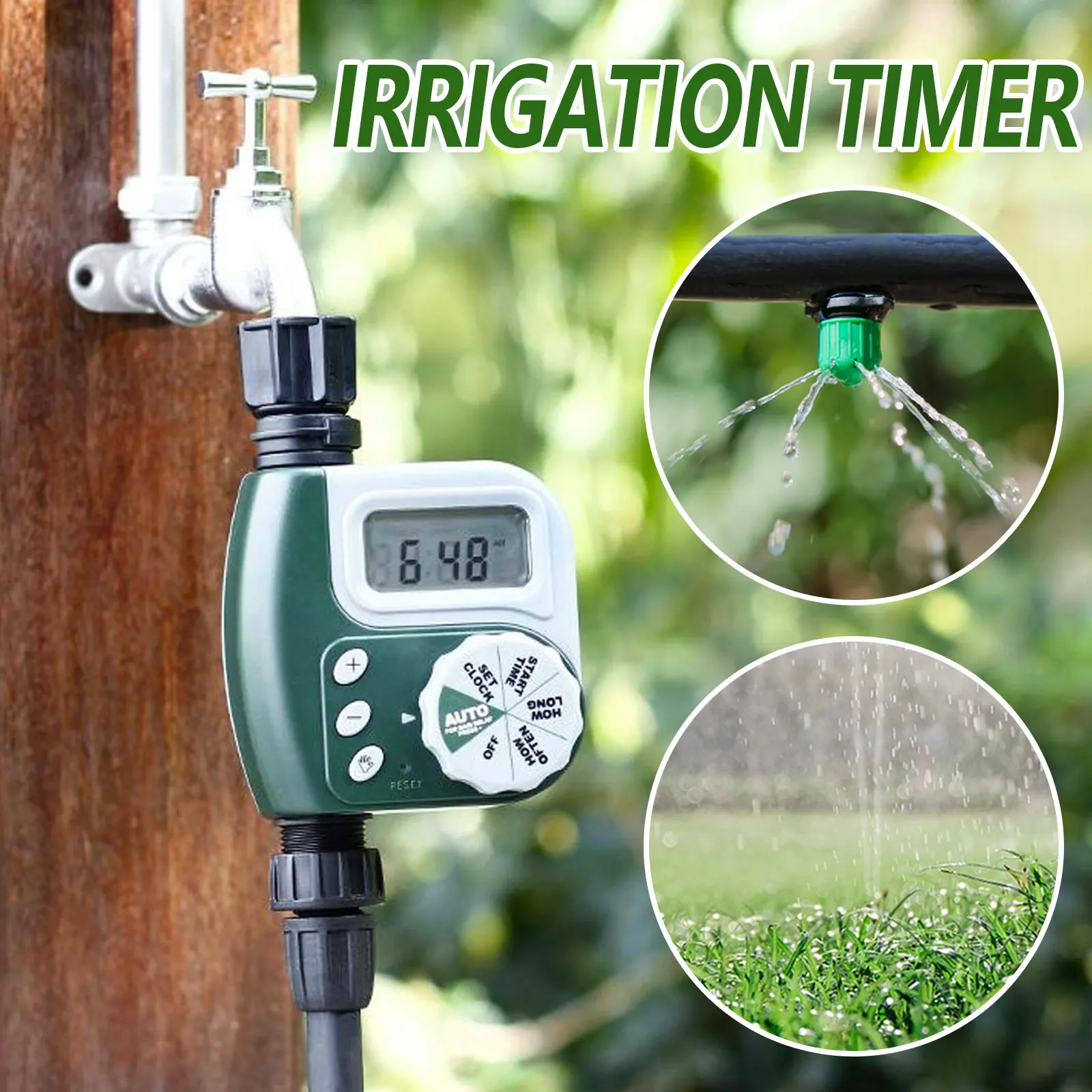 

Automatic Water Timer Battery Powered Digital Programmer Drip Irrigation System Watering Timer for Garden Greenhouse Orchard