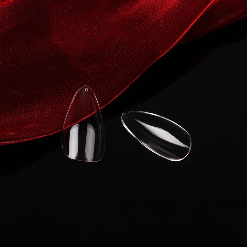 

504Pcs Clear Fake Nail Extend Tips Almond Soft Gel X Tips Full Cover Stiletto Ballerina False Nails Press on Nail