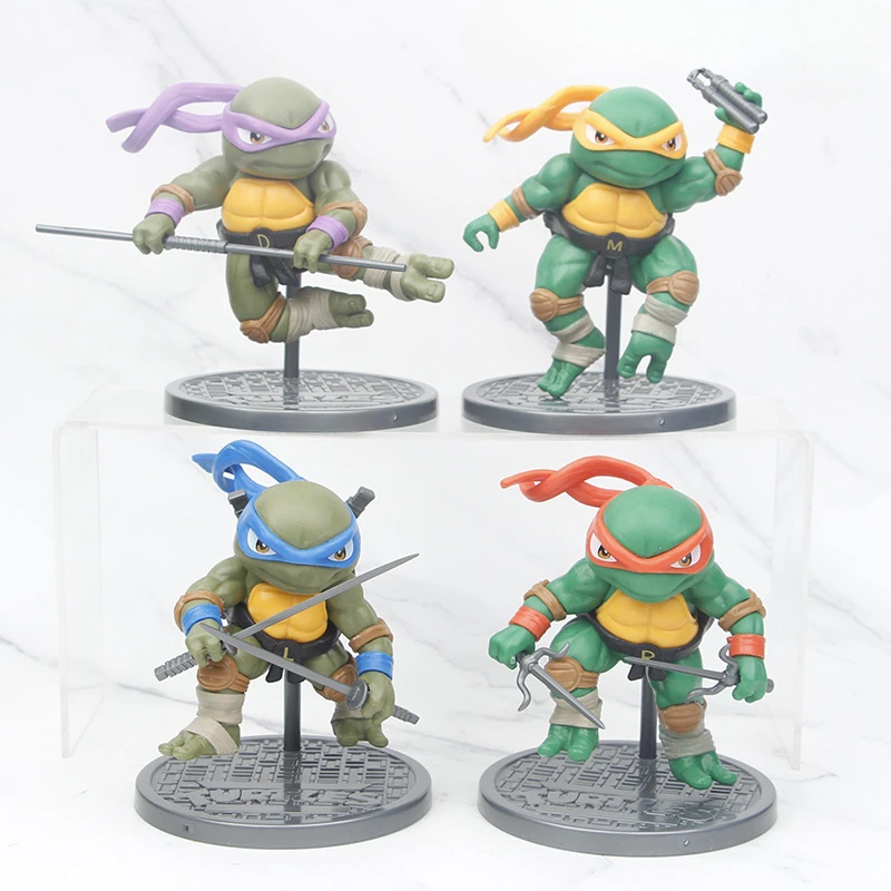 Черепашки-ниндзя 4 шт. Рафаэль статуя из ПВХ фигурка настольная Коллекционная