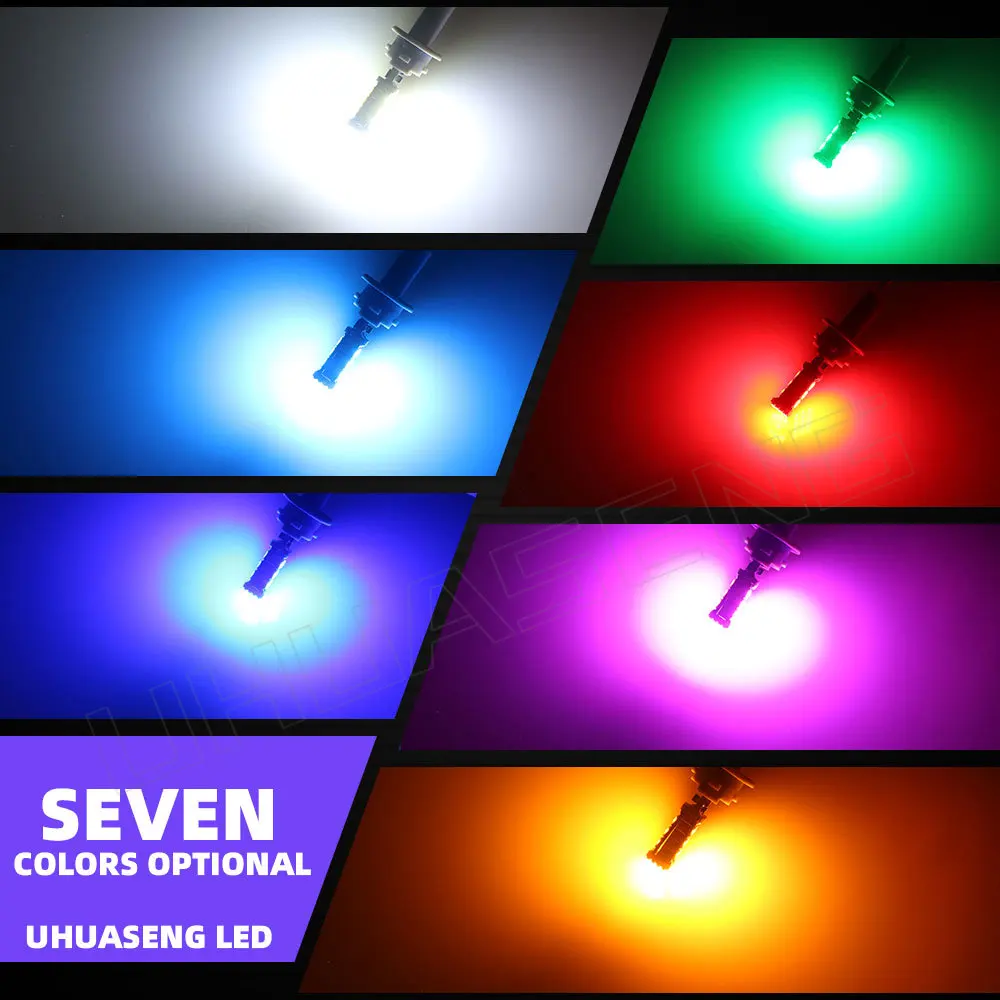 Фото UHUASENG 1x T20 P21W T15 автомобильная светодиодная лампа W16W 1156 1157 7440 7443 BA15S S25 BAY15D WY21W задний тормоз W21W сигнал поворота №2