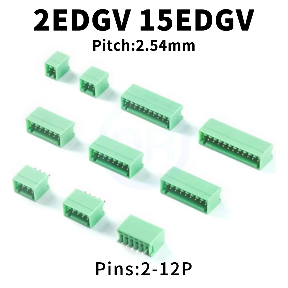 

(10 шт.) KF 2EDGV 2,54 мм 2P 3P 4P ~ 12P Разъемный блок 2EDGV-2,54 Шаг прямой контакт 15EDGV 2,54 мм 2 ~ 12P