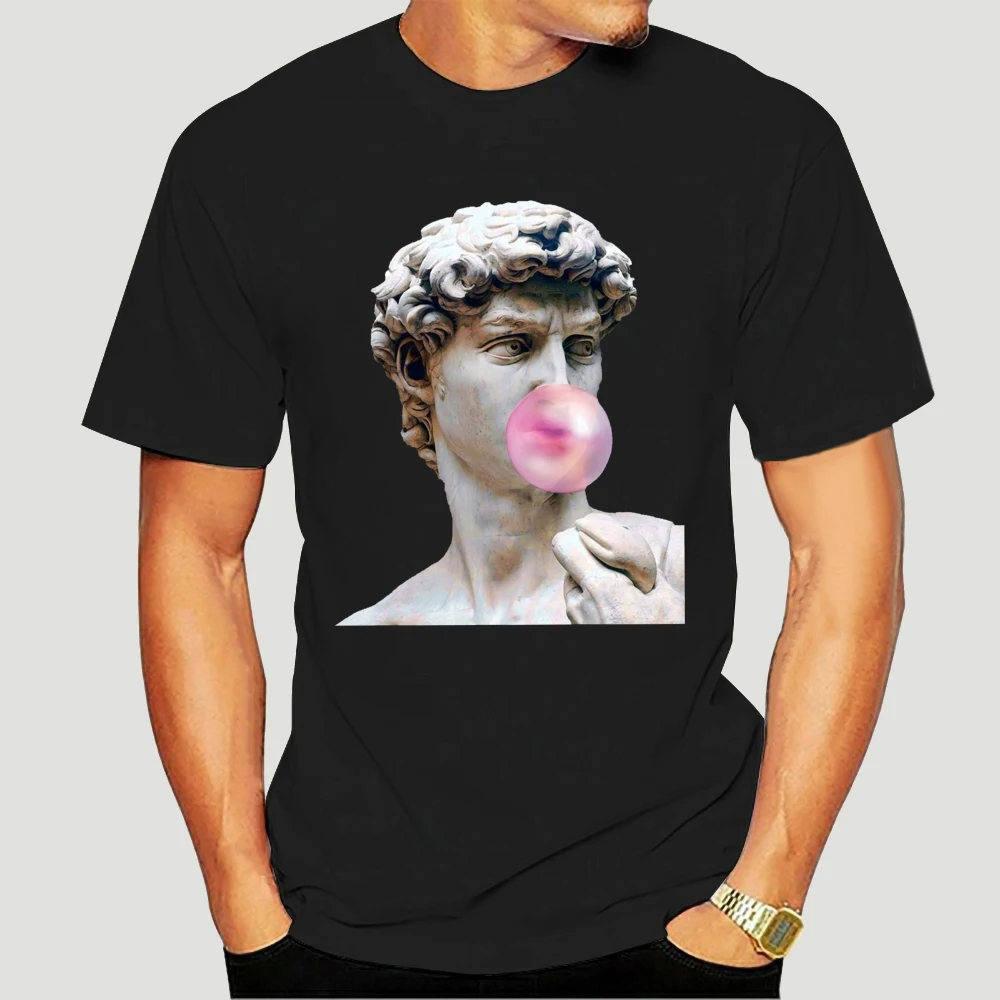 

Vaporwave Bubble Gum Roman Greek Statue Men's Printed Cotton T-Shirt Top Tee Summer Cotton T-Shirt Fashion 6396X