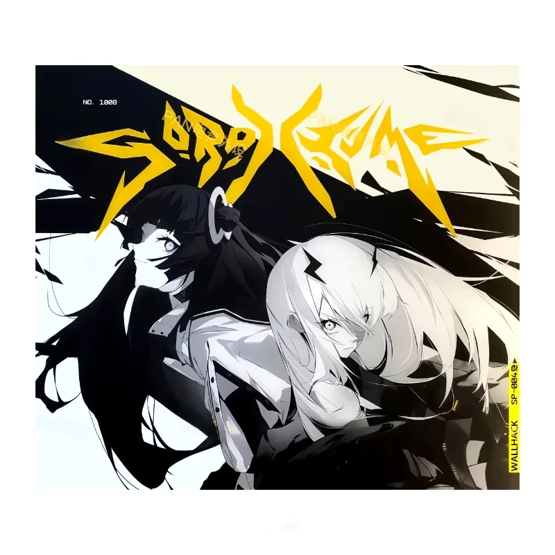 WALLHACK Twins SP-004 SORA X YUME Стеклянный коврик для мыши с