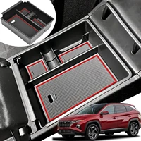 center console armrest box storage fit for hyundai tucson nx4 limited 2022 at and tucson hybrid with push button transmission