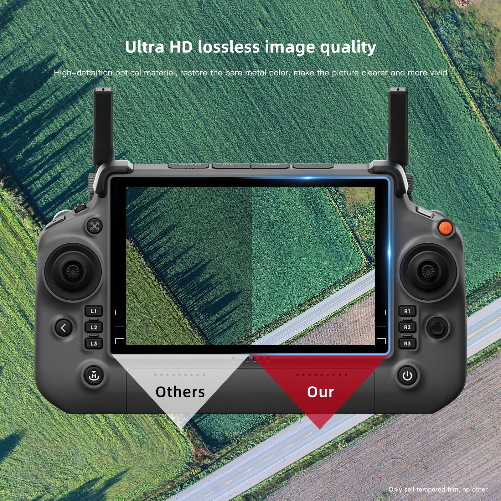 Защита экрана из закаленного стекла для DJI RC Plus с пультом дистанционного