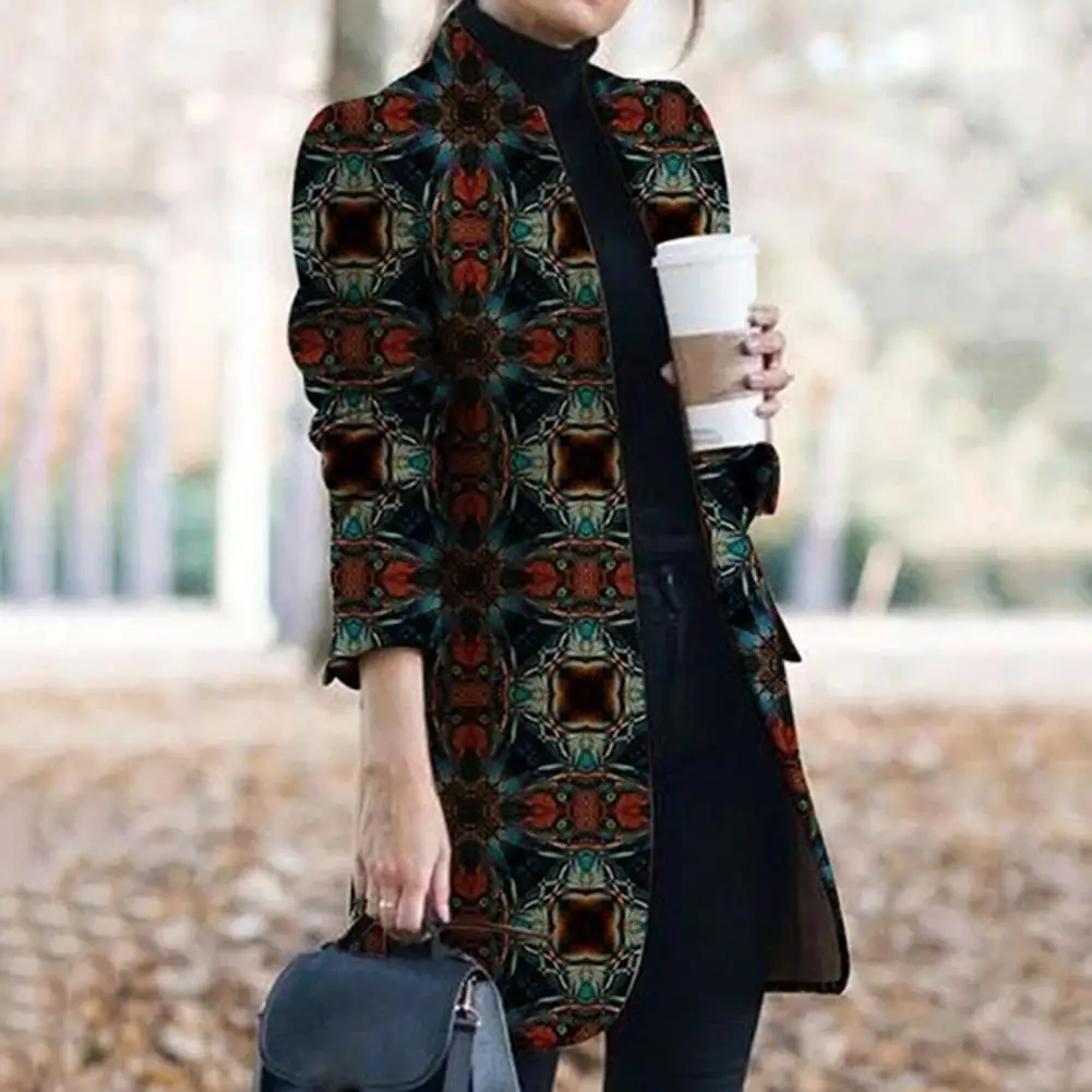 

Женский офисный Блейзер на одной пуговице, с воротником-стойкой