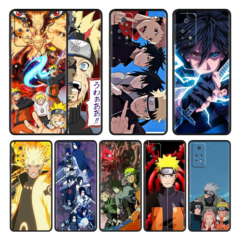 

NARUTO Uzumaki NarutoUchiha Sasuke Print Case For Xiaomi Redmi Note K40 9A 9C 7 9 11 Pro 9T 10 8 9S K50 K40S Celular Funda