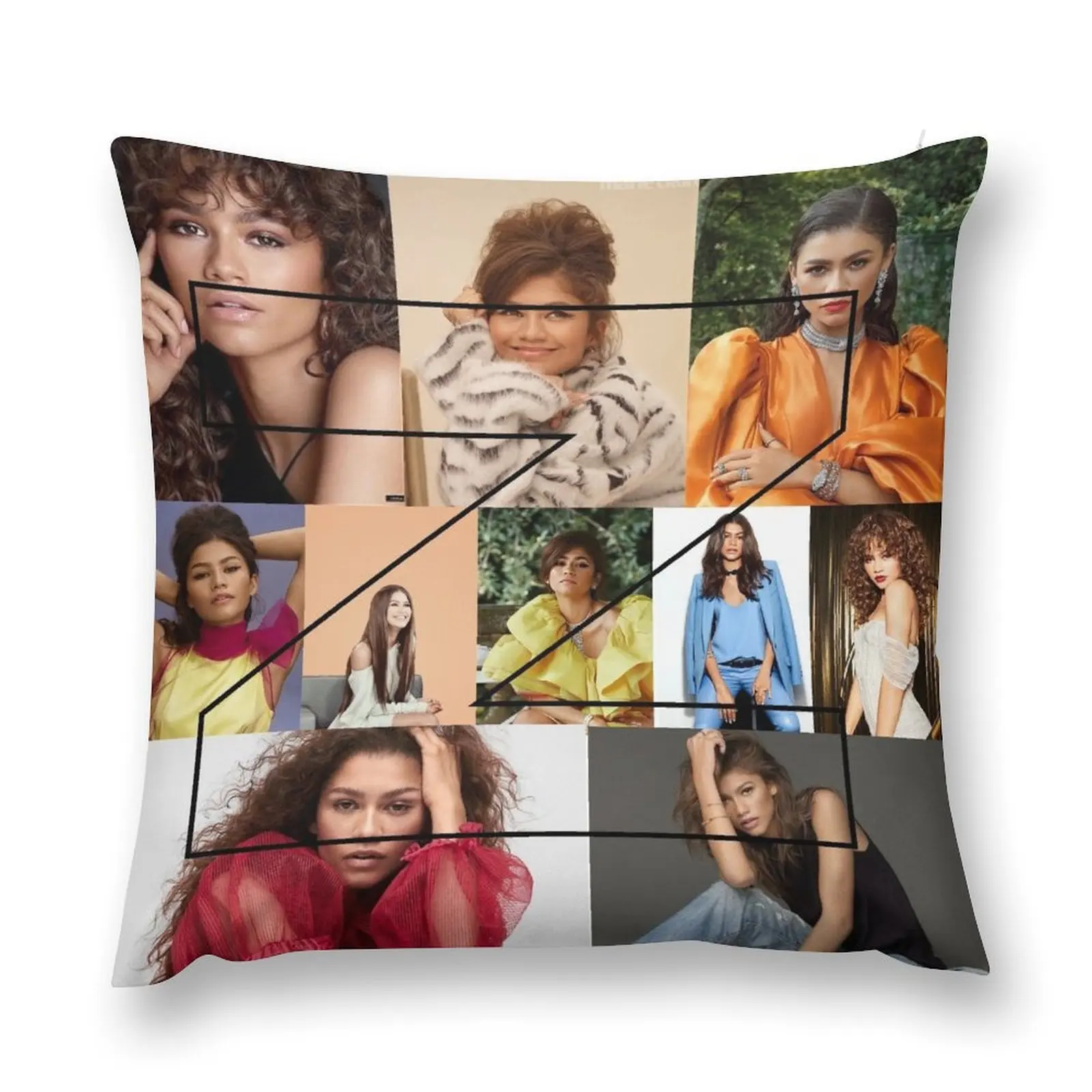 Декоративная подушка с коллажем Zendaya роскошные аксессуары для дома
