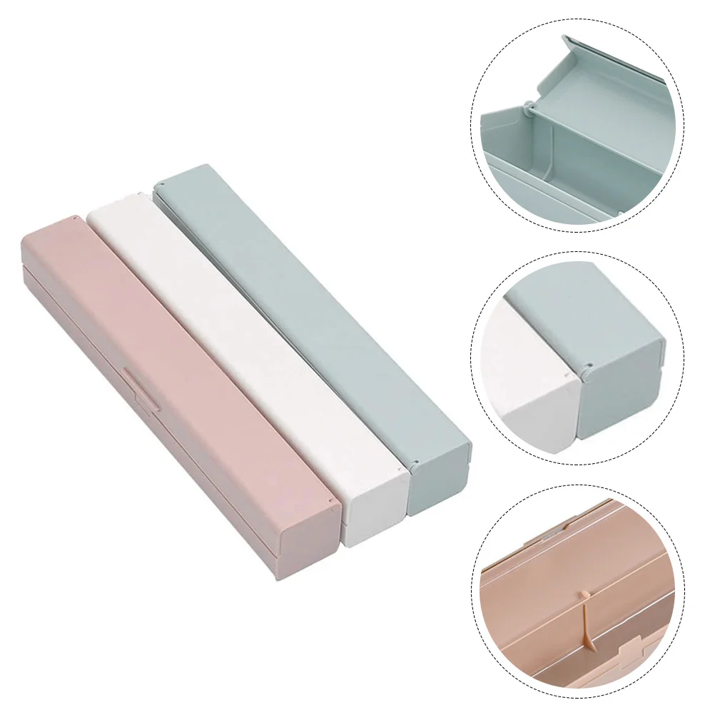 

Wrap Dispenser Cling Film Holder Box Refillable Storage Organizer Kitchen Slider Sealer Cutting Slide Wrapper