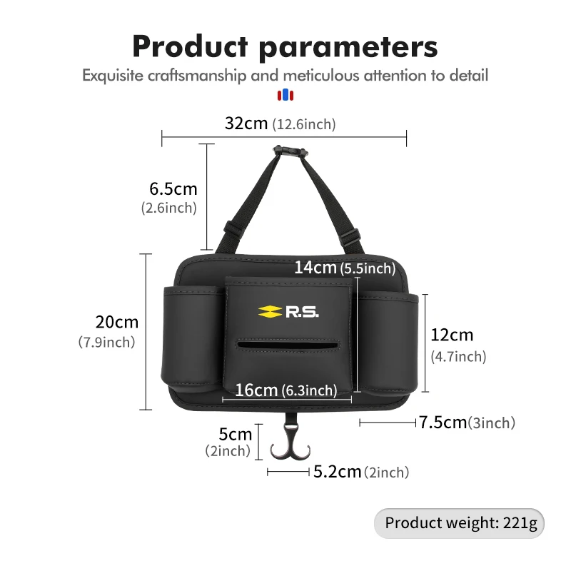 Кожаная подставка для хранения салфеток Renaul RS Kadjar Captur Clio Megane 2 3 4 Koleos Logan