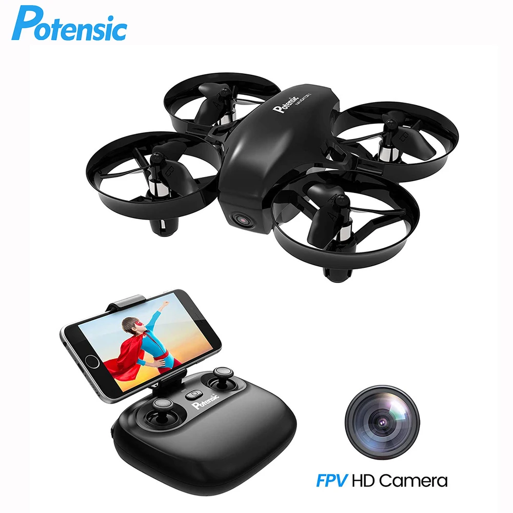 Potensic Mini Drone With Camera WiFi FPV Headless Mode 2.4G 