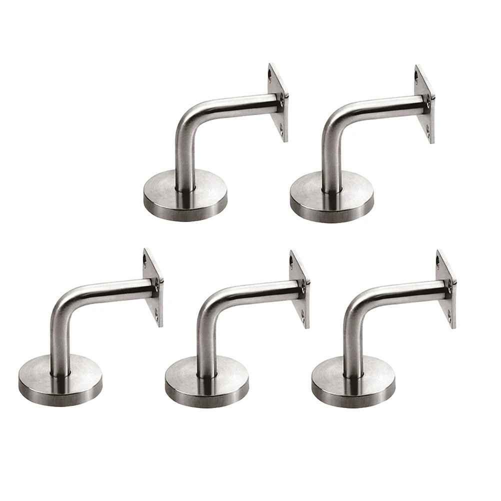 3/5 PCS Stainless Steel Handrail Wall Mounted Brackets Supports Handrail Bracket Stair Rail Bracket Handrail Support For Stair