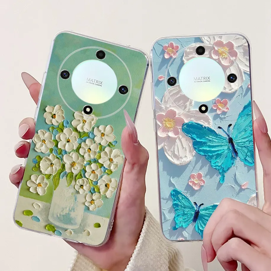 For Honor Magic 6 Lite Case 5 Cover ALI-NX3 RMO-NX1 Silicone Soft Phone Magic4 ANY-LX1 LX2 Fundas