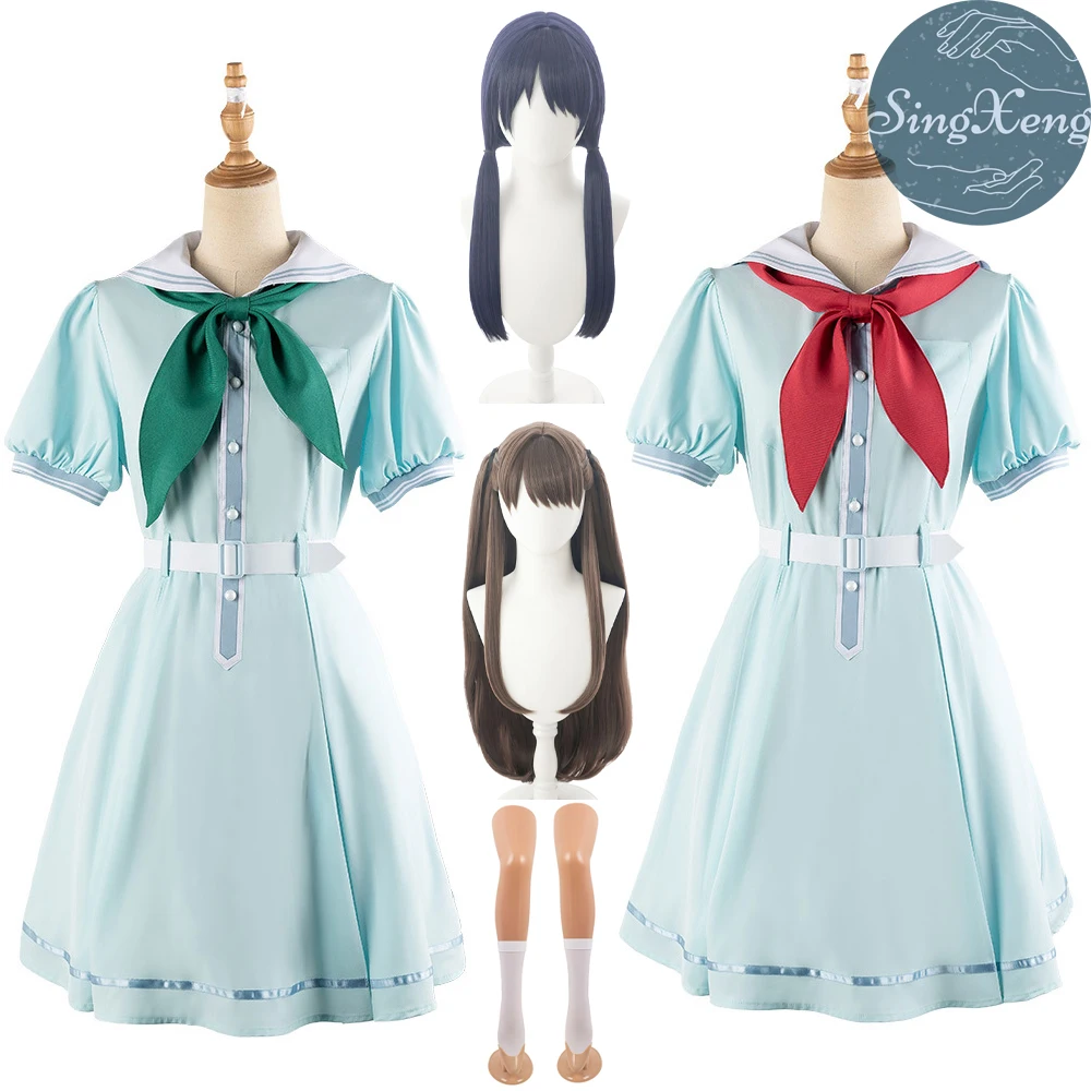 Костюм для косплея SingXeng аниме Lovelive Hasu No Sora Jogakuin School Hinoshita Kaho женское милое платье