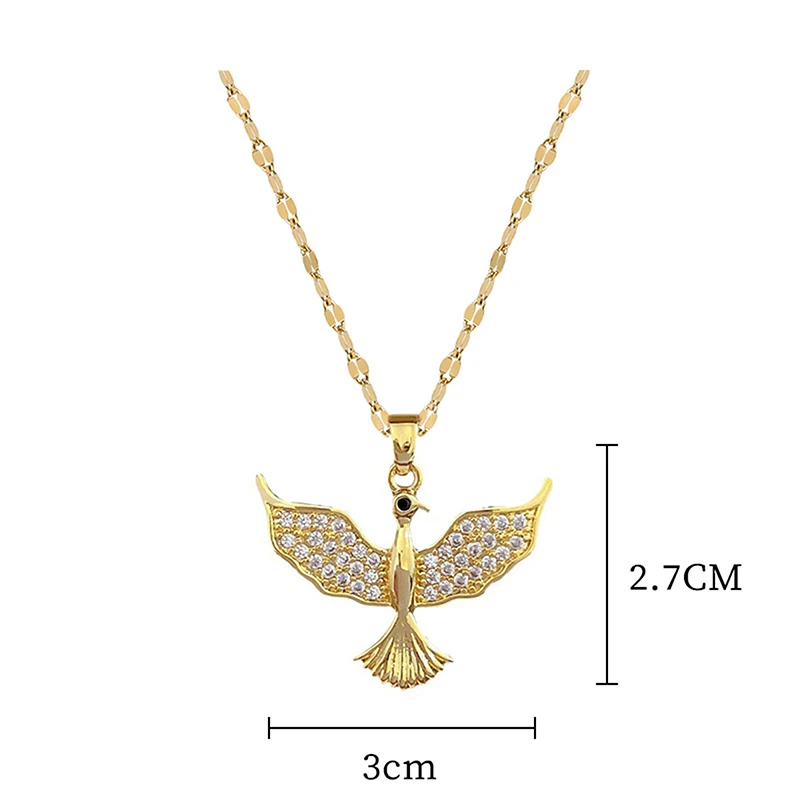 Женское Ожерелье MEYRROYU из нержавеющей стали с подвеской в виде летающей птицы 316