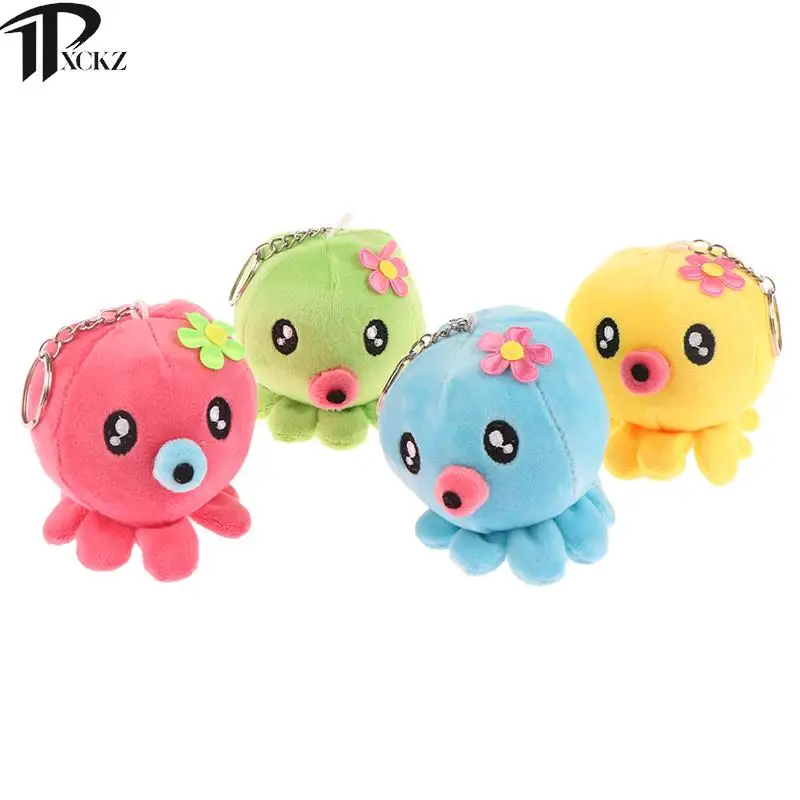 

Octopus Octopus Plush Pendant Key Chain Cartoon Pendant Soft Fur Doll Key Chain Backpack Car Bag Key Ring Decoration Children's